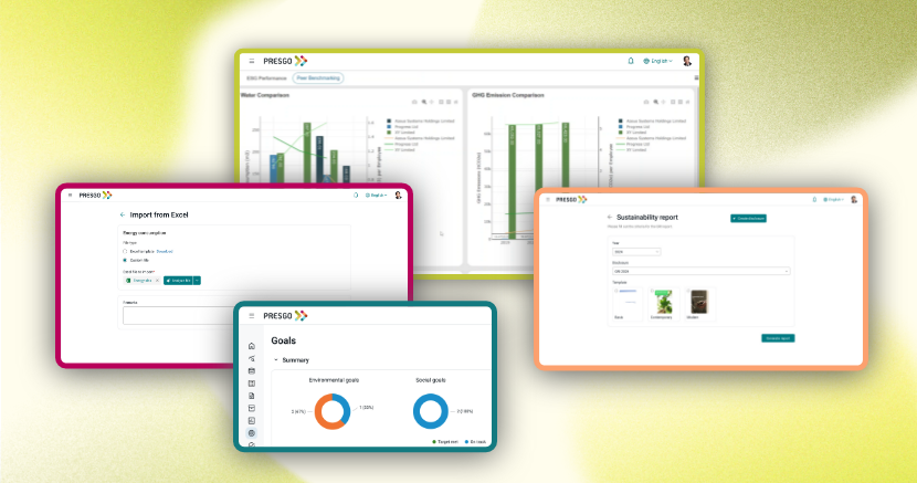 presgo esg reporting software preview