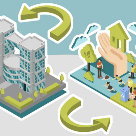 Certificado ESG representado por executivo analisando gráfico de crescimento sustentável ligado a práticas de governança corporativa