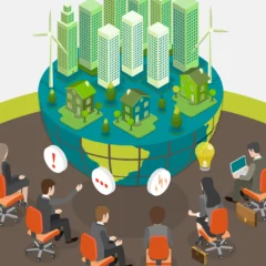 banner image for the Climate Change Stakeholders: Roles & Impact in ESG article, showing a