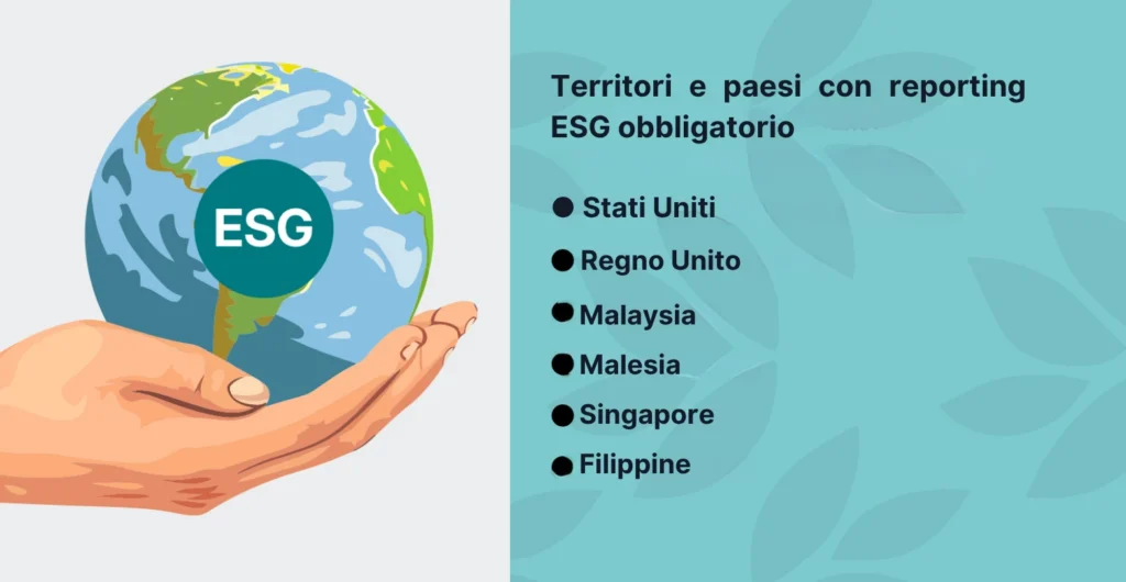 Territori e paesi con reporting ESG obbligatorio