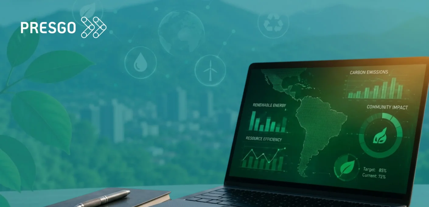 se muestra como las empresas con reporte de sostenibilidad en américa latina consideran muchos datos